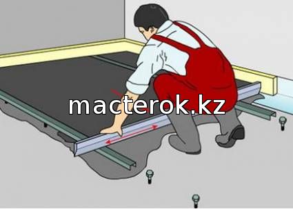 полусухая стяжка с фиброволокном в костанае