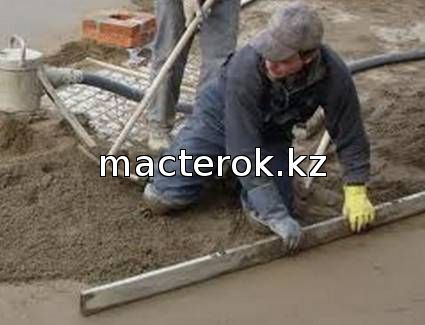 полусухая стяжка с фиброволокном в костанае