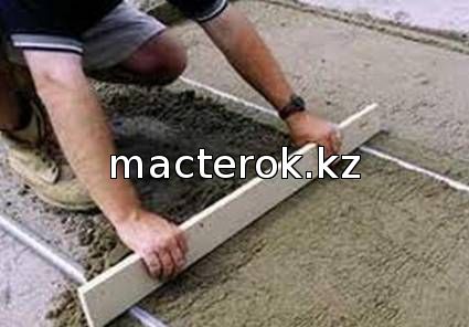 полусухая стяжка с фиброволокном в костанае