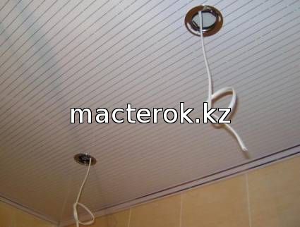 потолок в ванной пластиковых панелей костанае